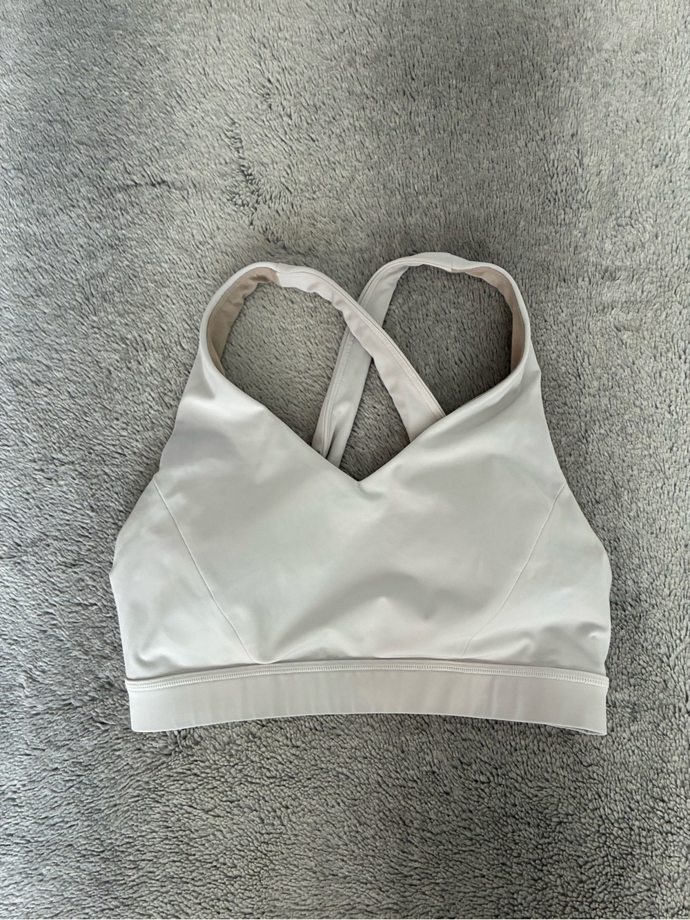 lululemon athletica Light Gray Crisscross Sports Bralette